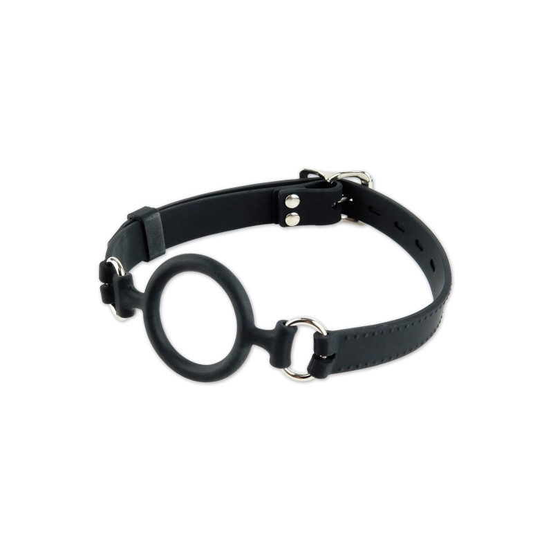 Knebel-SILICONE O-RING GAG BLACK